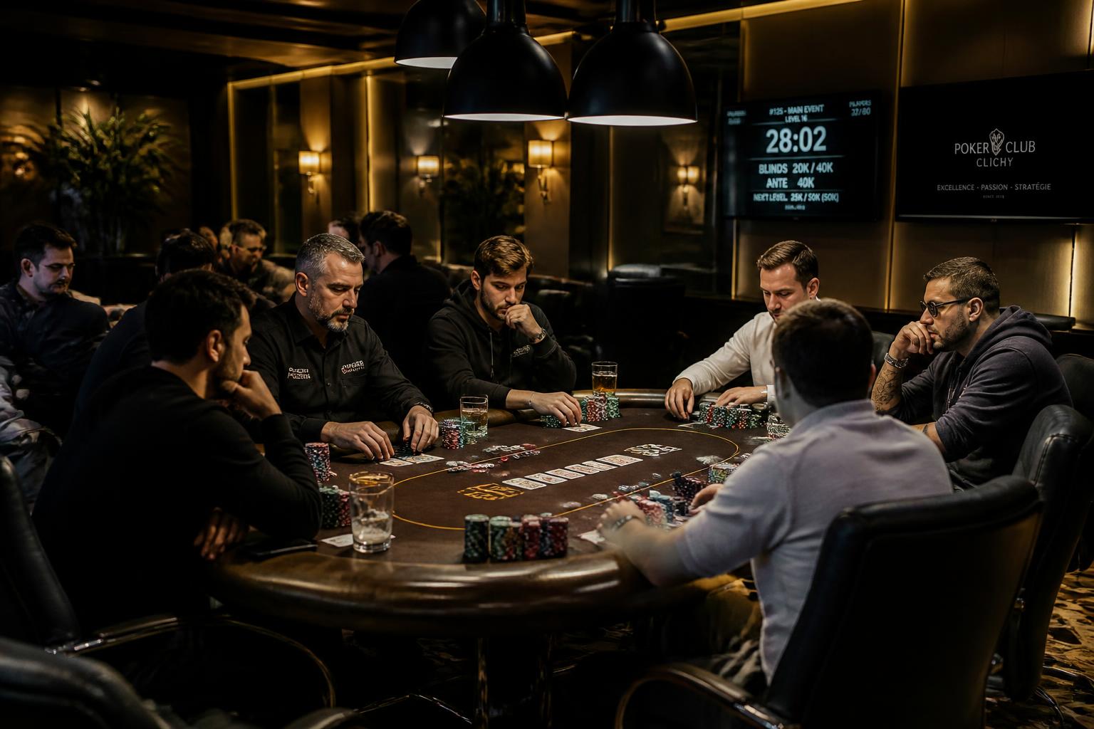 découvrez les meilleurs clubs de poker à clichy pour profiter de soirées de tournois passionnantes et rencontrer d'autres amateurs du jeu. venez tenter votre chance et vivre des moments conviviaux.